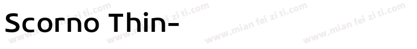 Scorno Thin字体转换